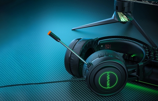 BlitzWolf AirAux AA-GB1, 7.1 gamer fejhallgató RGB leddel - Fekete