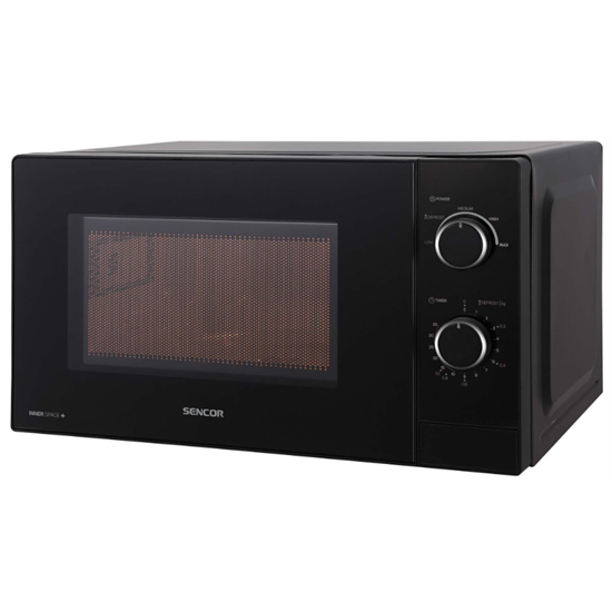 Sencor SMW1719BK mikrohullámú sütő, fekete, 20L