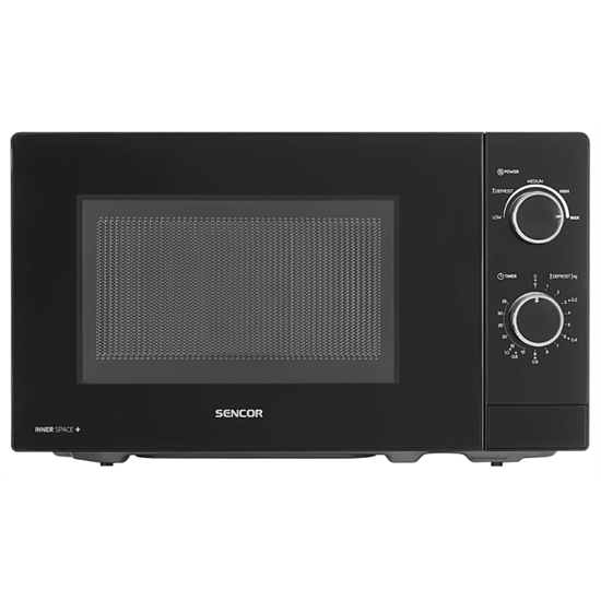 Sencor SMW1719BK mikrohullámú sütő, fekete, 20L