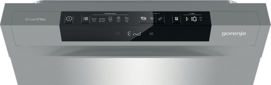 Gorenje GS541D10X 11 terítékes keskeny mosogatógép TotalDry automatikus ajtónyitás, 3 kosár