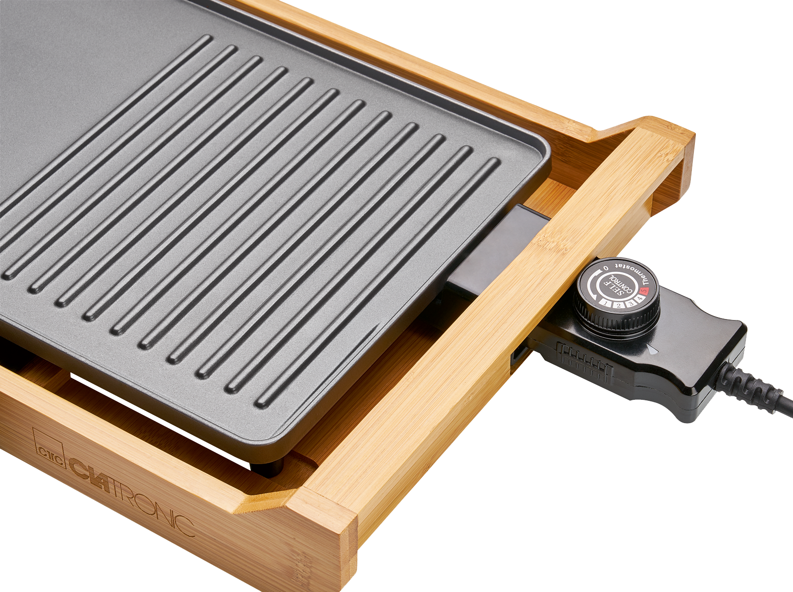 Clatronic TG 3697 asztali grill, bambusz