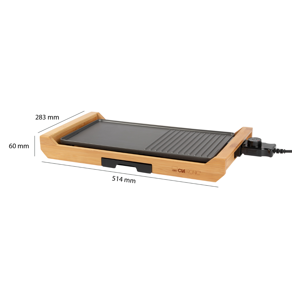 Clatronic TG 3697 asztali grill, bambusz