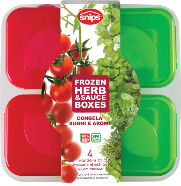 Snips 033060 fűszer tároló doboz fagyasztóba 4db 100ml