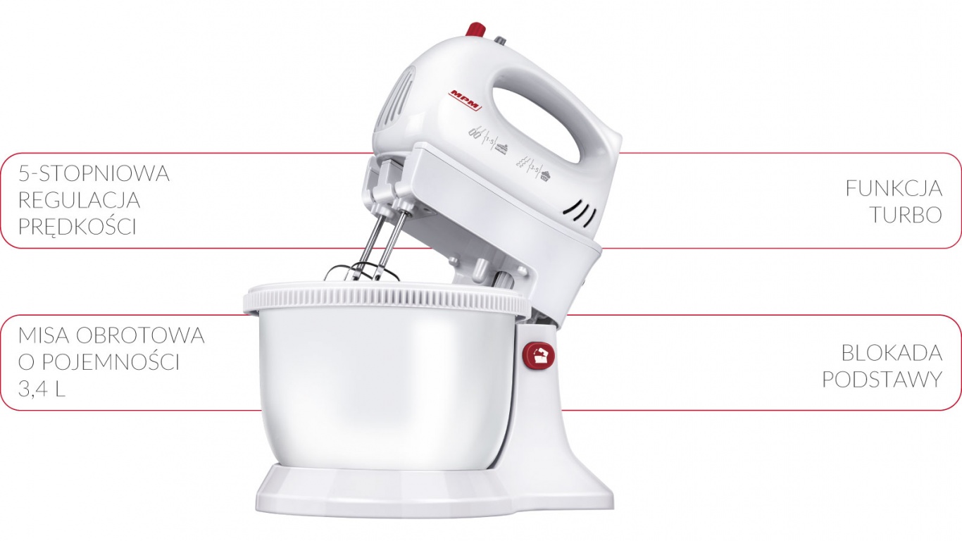 MPM MMR16-Z tálas mixer 750W MMR16Z