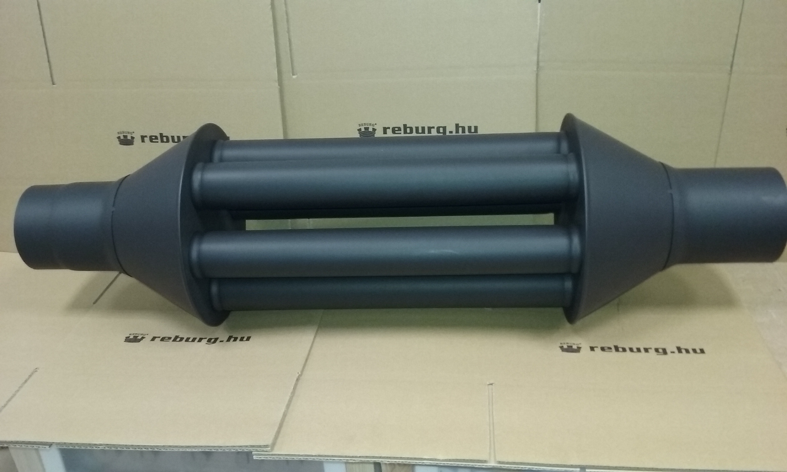 Hődob 150mm fekete 1,5mm 150/1000, 6 csöves