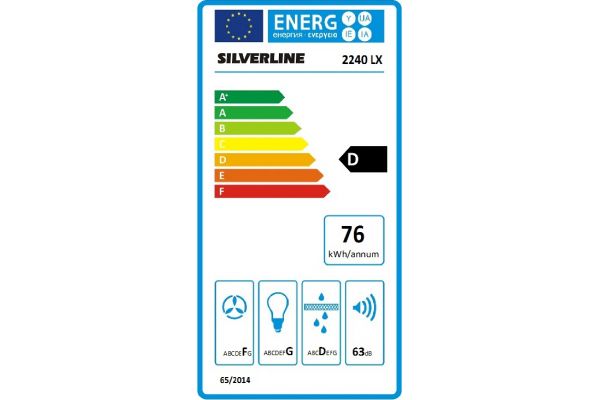 SILVERLINE 2240 TRICOL 50cm fekete fali kürtős elszívó 2240.5.652.09
