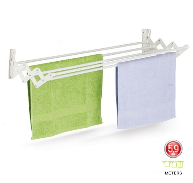 Casabriko 48903 ruhaszárító 120 cm BERLIN falra szerelhető kihúzható