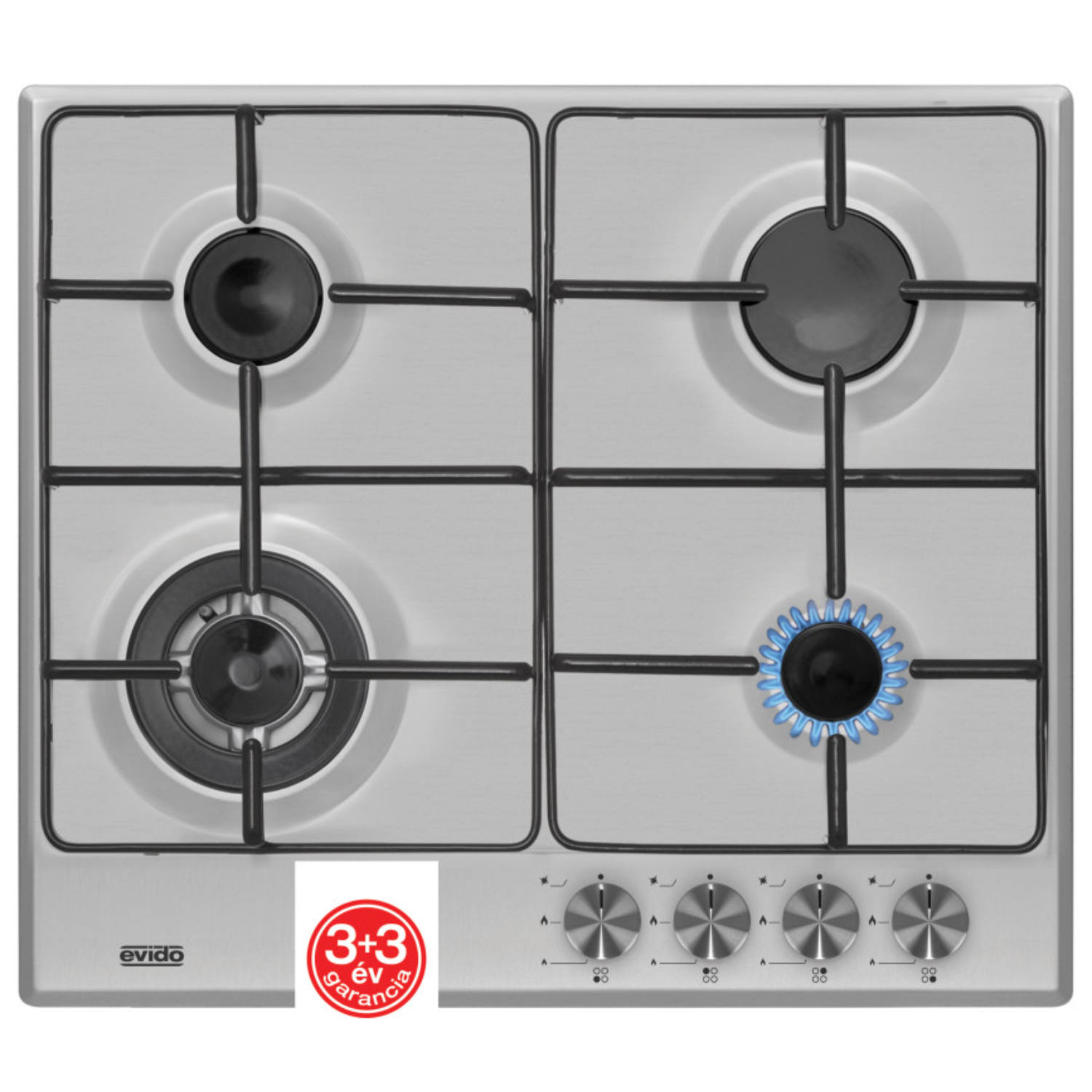 Evido VALEO 60FX WOK  gáz égős  inox beépíthető főzőlap HGX6WX.2