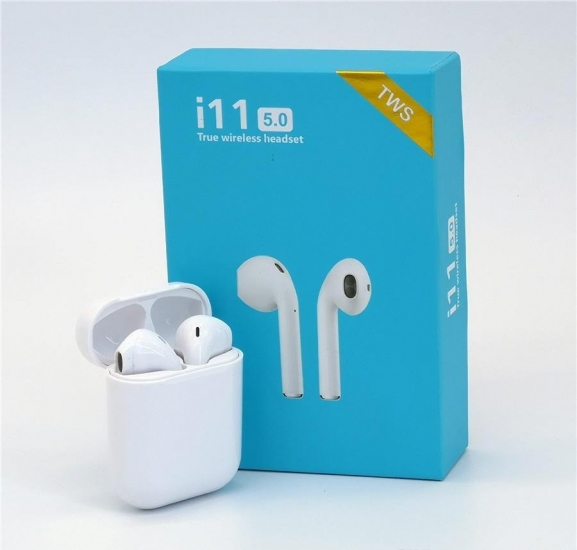 I11S TWS vezeték nélküli zajszűrős sztereo bluetooth fülhallgató, fehér