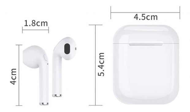 I11S TWS vezeték nélküli zajszűrős sztereo bluetooth fülhallgató, fehér