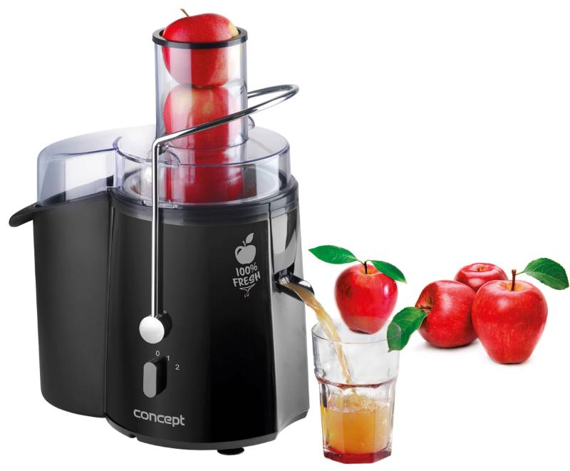 Concept LO7027 Gyümölcscentrifuga 1000W rozsdamentes fekete