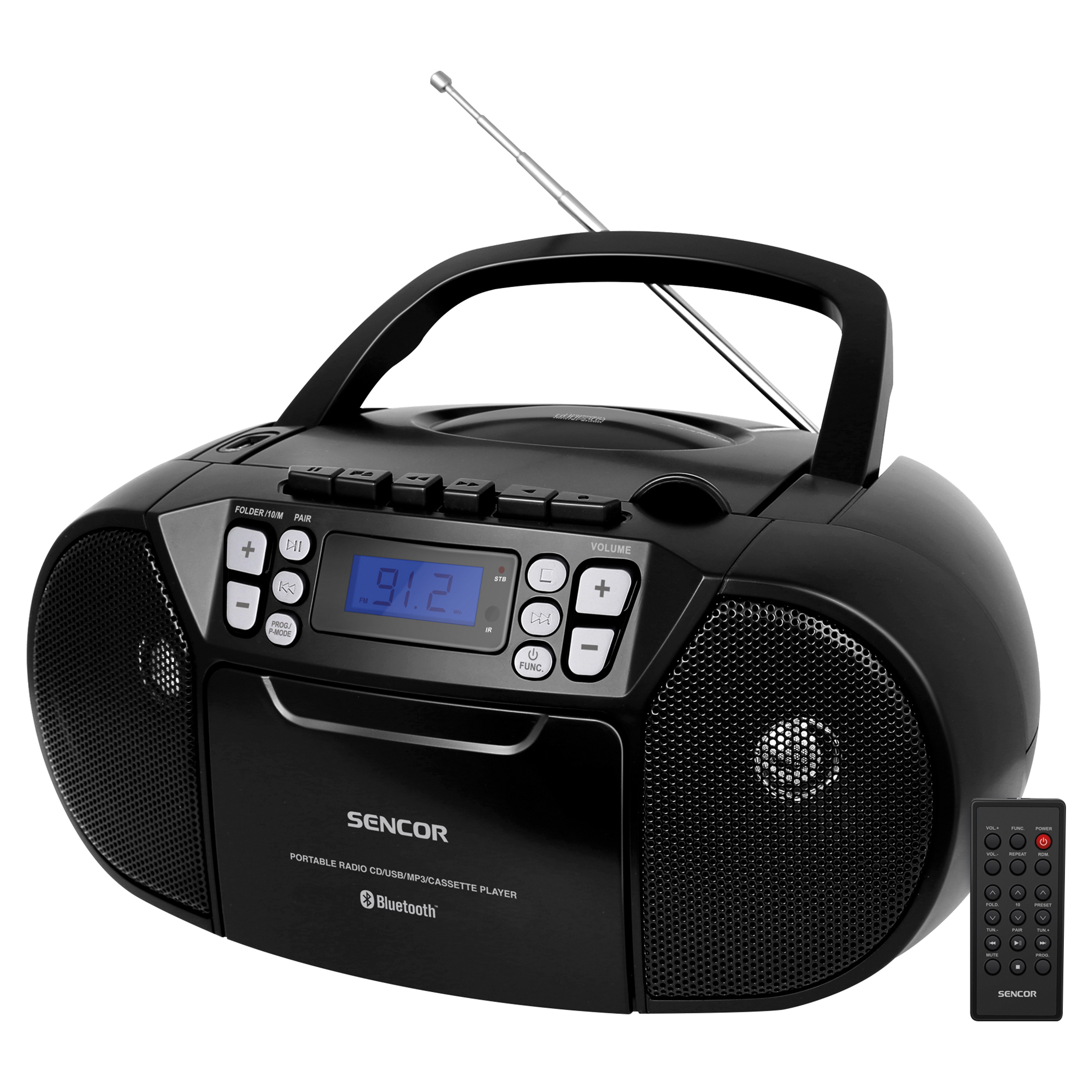 Sencor SPT3907B CDs rádiós magnó USB Bluetooth távvezérlő SPT 3907B