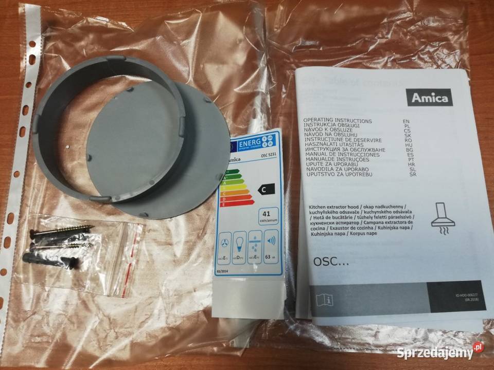 Amica OSC5231W fehér 50cm elszívó konyhai páraelszívó