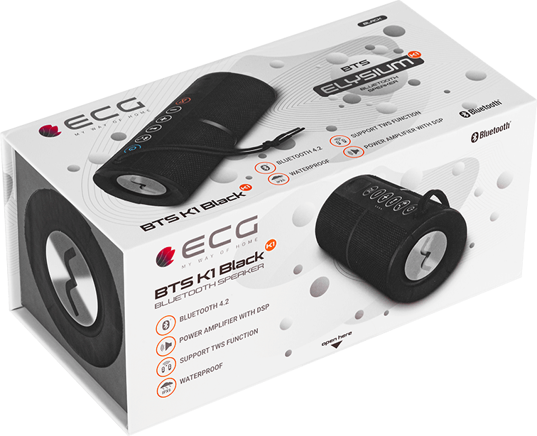 ECG BTS K1 Black Bluetooth hangszóró