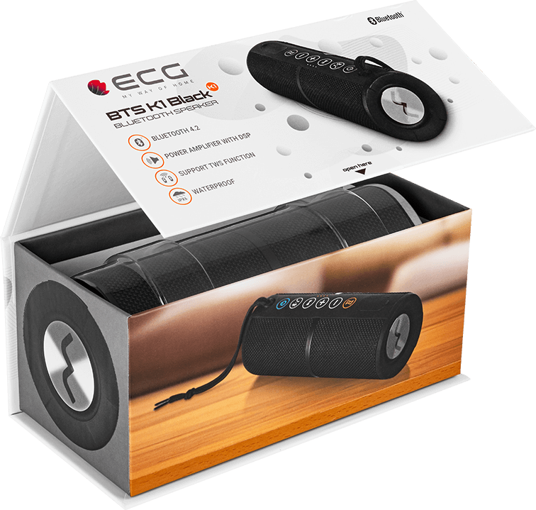 ECG BTS K1 Black Bluetooth hangszóró