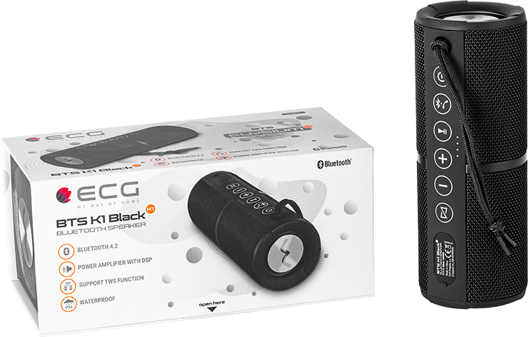 ECG BTS K1 Black Bluetooth hangszóró