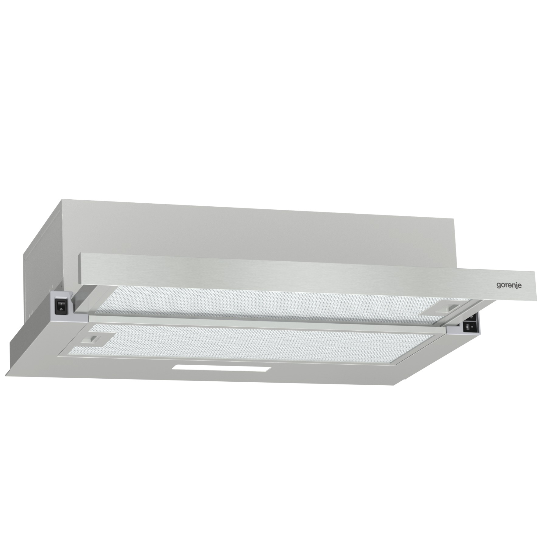 Gorenje TH60E3X inox beépíthető teleszkópos konyhai elszívó, 60 cm széles 