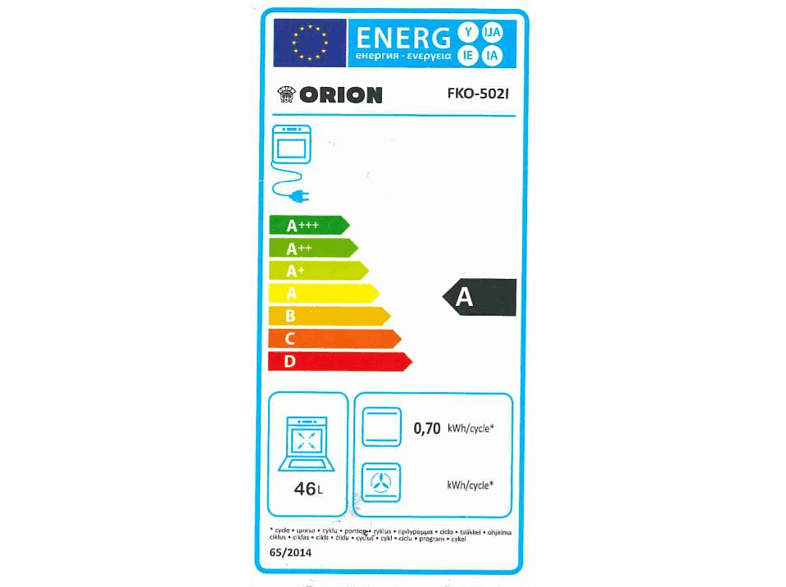 Orion FKO502I kombinált tűzhely inox
