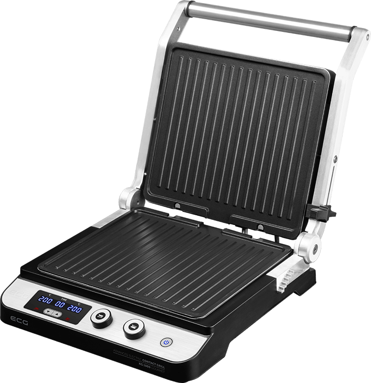 ECG KG 1000 gourmet kontaktgrill KG1000 2 független termosztáttal