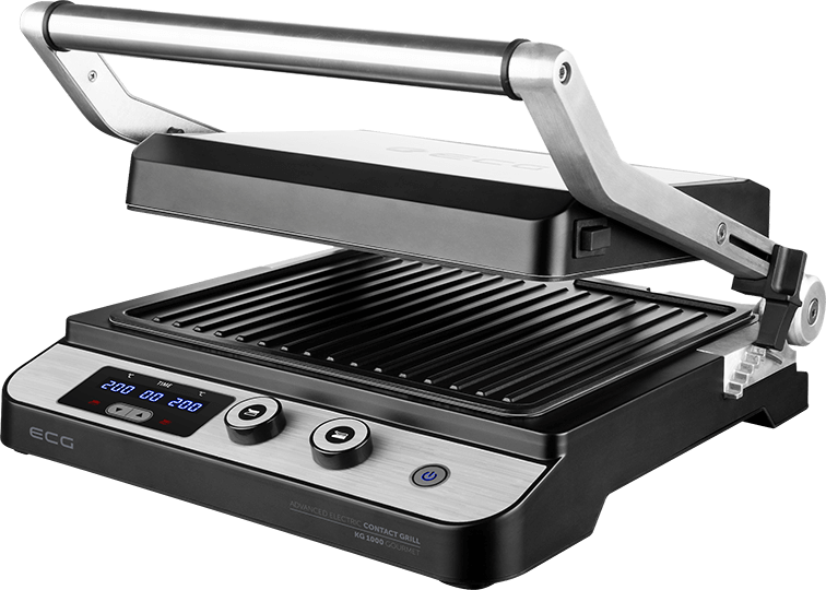 ECG KG 1000 gourmet kontaktgrill KG1000 2 független termosztáttal