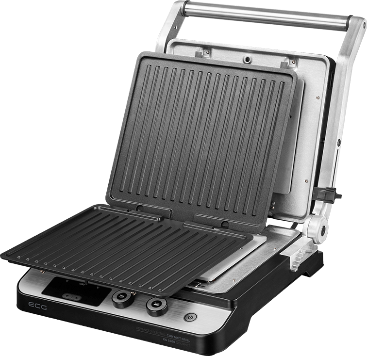 ECG KG 1000 gourmet kontaktgrill KG1000 2 független termosztáttal