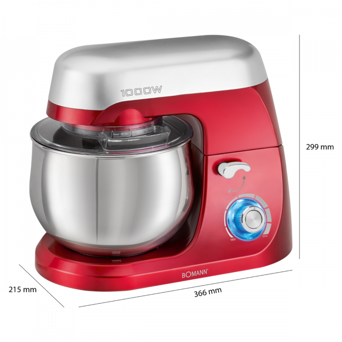Bomann KM 6009 CB piros konyhai robotgép 1000W