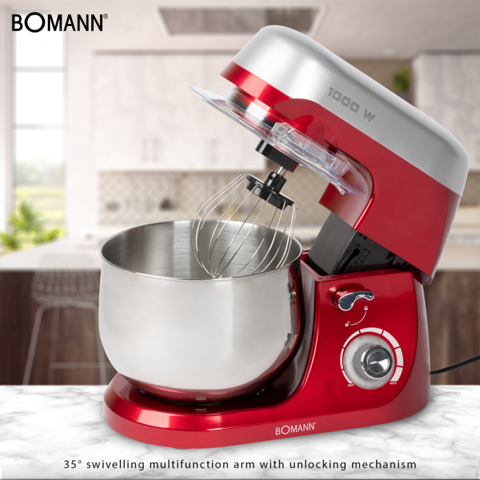 Bomann KM 6009 CB piros konyhai robotgép 1000W