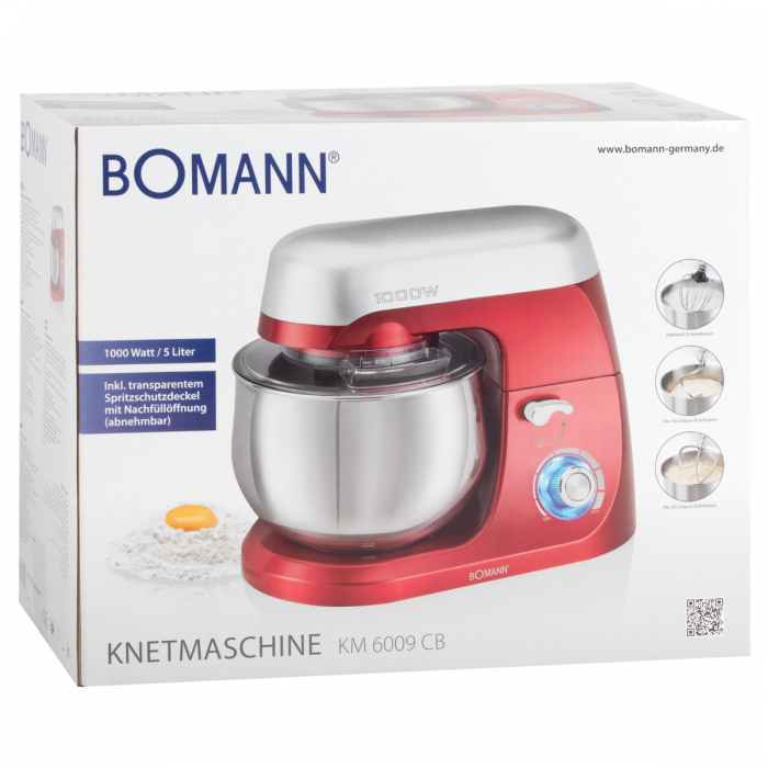 Bomann KM 6009 CB piros konyhai robotgép 1000W