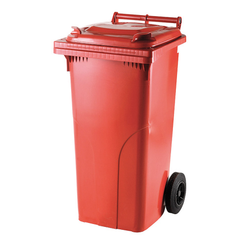 Europlast Kuka 120l piros kerekes hulladék tároló 