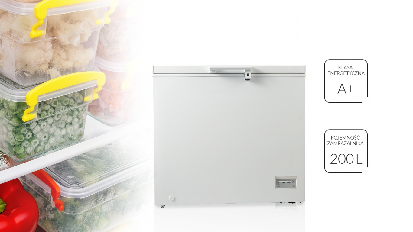MPM MPM-206-SK-06E fagyasztóláda 198l kulcsra zárható  85 x 91 x 55 cm, -15 °C-on is működik, MPM206SK06E