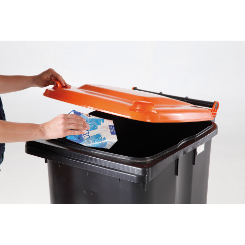 Kuka 240l kuka tetra pack gyűjtésre kerekes, 240l  Europlast műanyag hulladék tároló tetrapack gyűjtésre