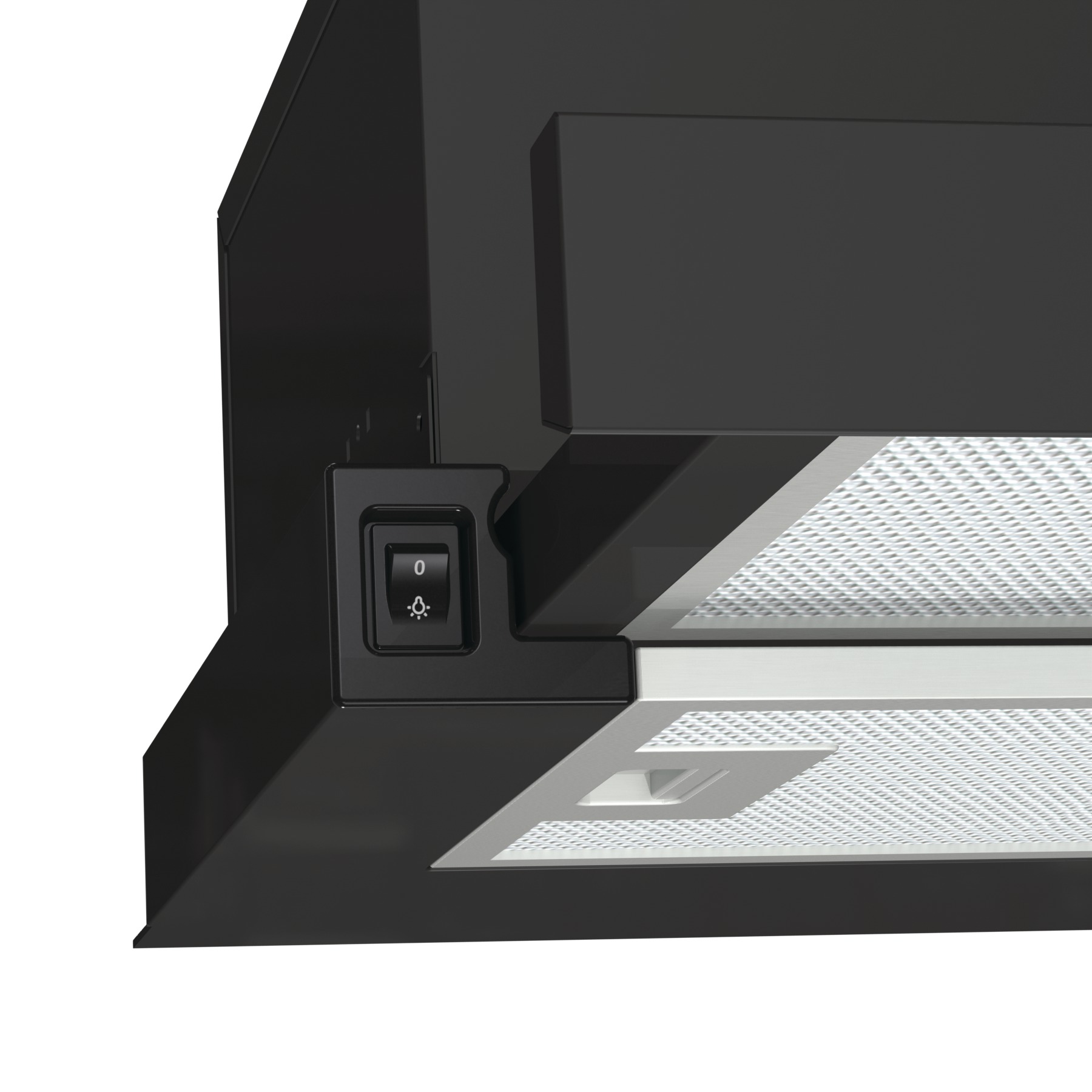 Gorenje TH60E3B fekete beépíthető teleszkópos konyhai elszívó, 60 cm széles