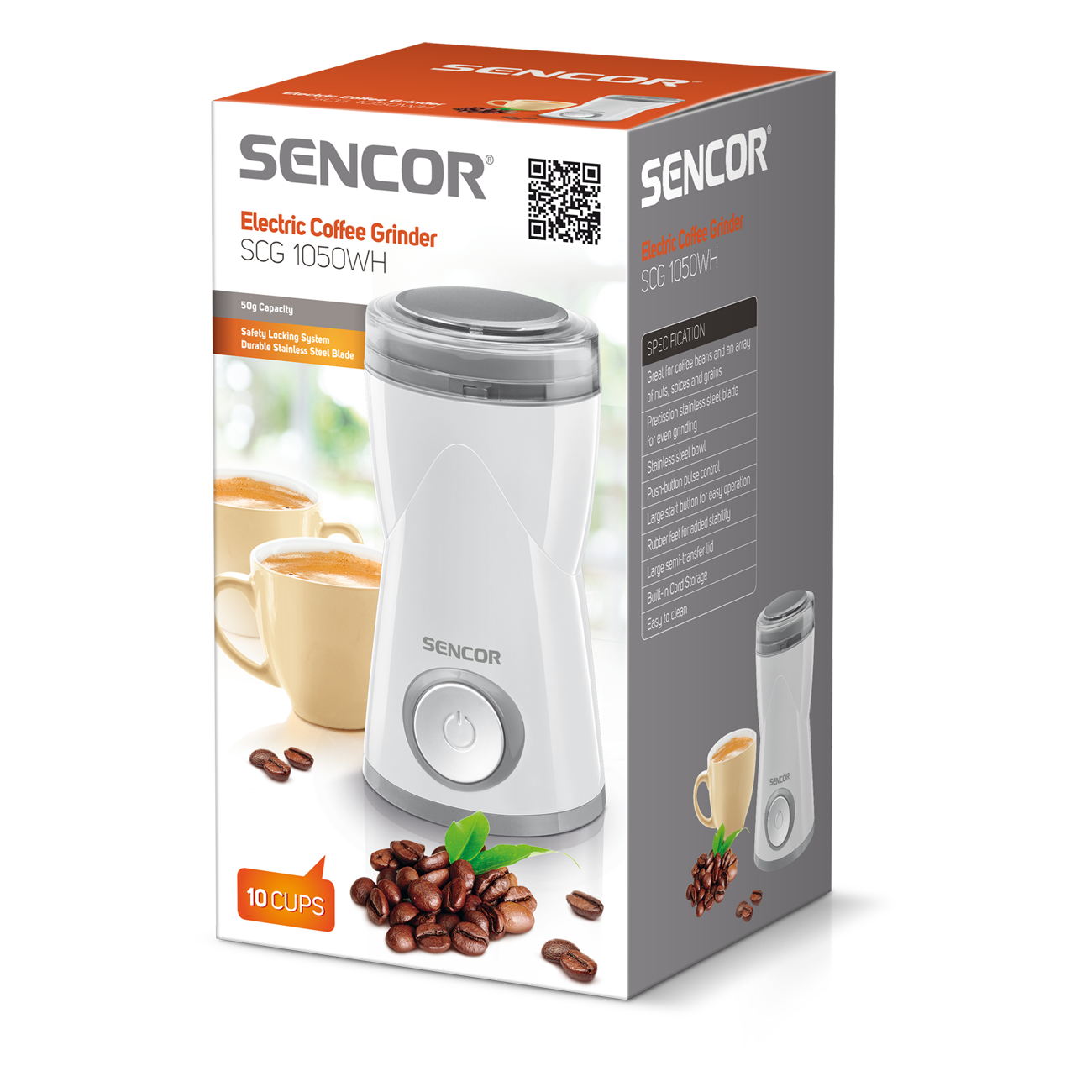 Sencor SCG1050WH kávédaráló fehér