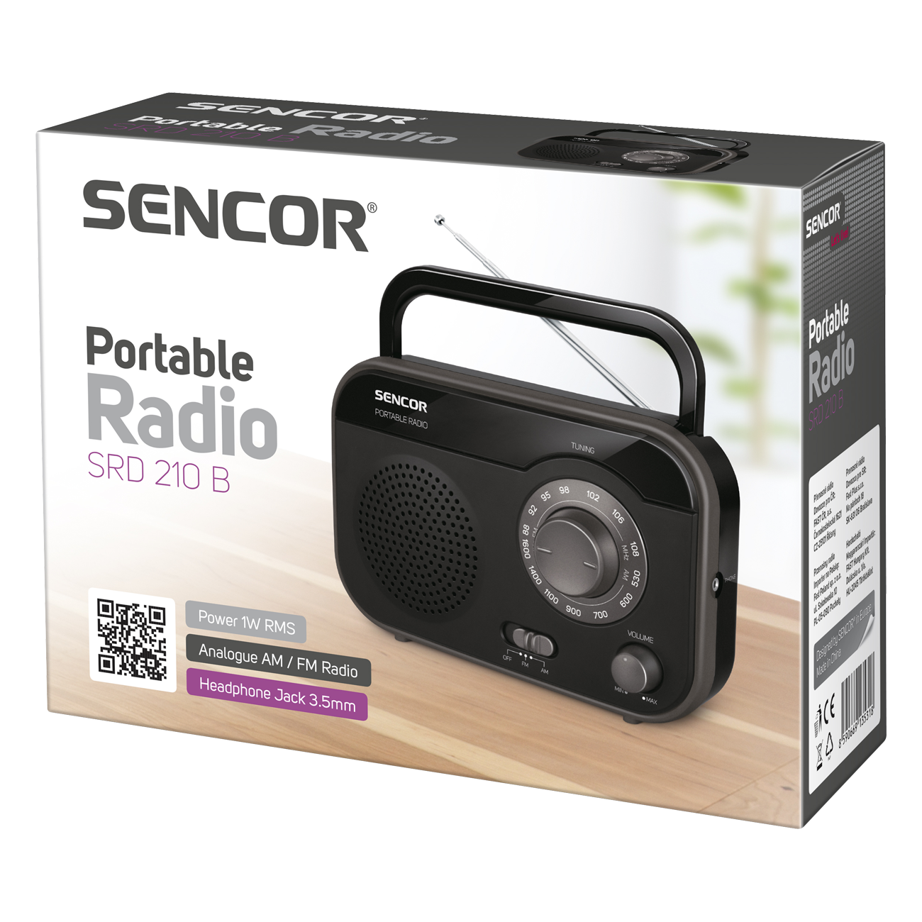 Sencor SRD210B táskarádió