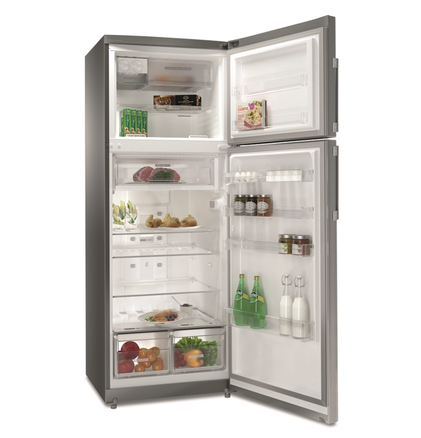 Whirlpool WT70E 832 X felülfagyasztós No Frost optic inox hűtőszekrény 70x72.5x180 cm