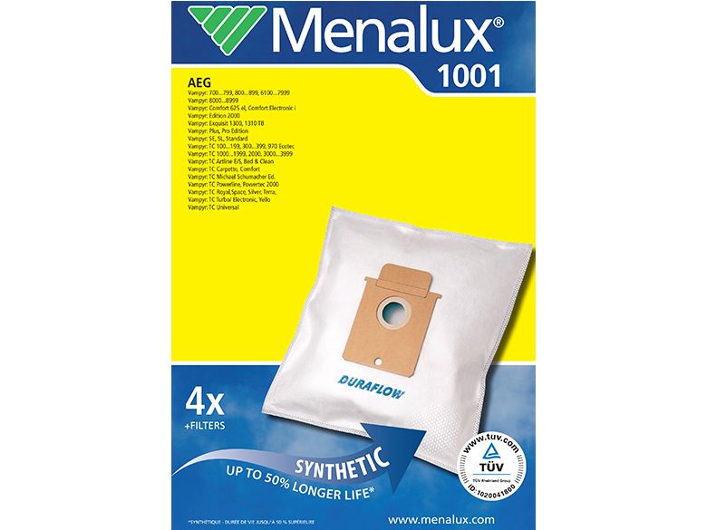 Menalux 1001 mikroszűrős porzsák Aeg. Gr22 Gr23 Gr.24 Gr25 Gr26 stb. típushoz