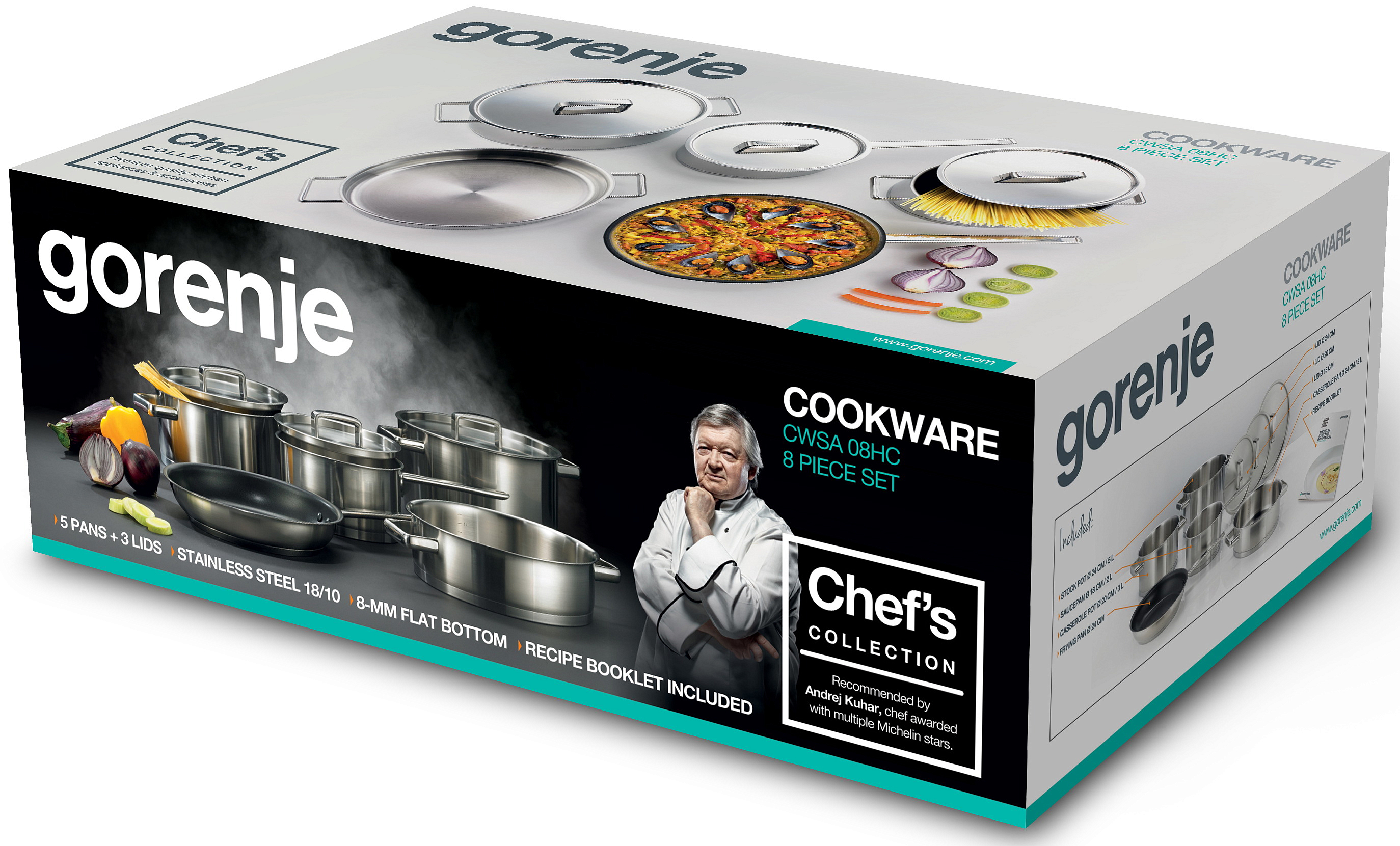 Gorenje CWSA08HC Chef Collection Edénykészlet