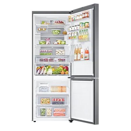 Samsung B53DG706CS9EO NoFrost alulfagyasztós kombinált hűtőszekrény,WIFI, 370/168L, SmartThings MI Energia üzemmóddal,Digitális Inverter Kompresszor, 75.9x71.1x203 cm, kifinomult inox