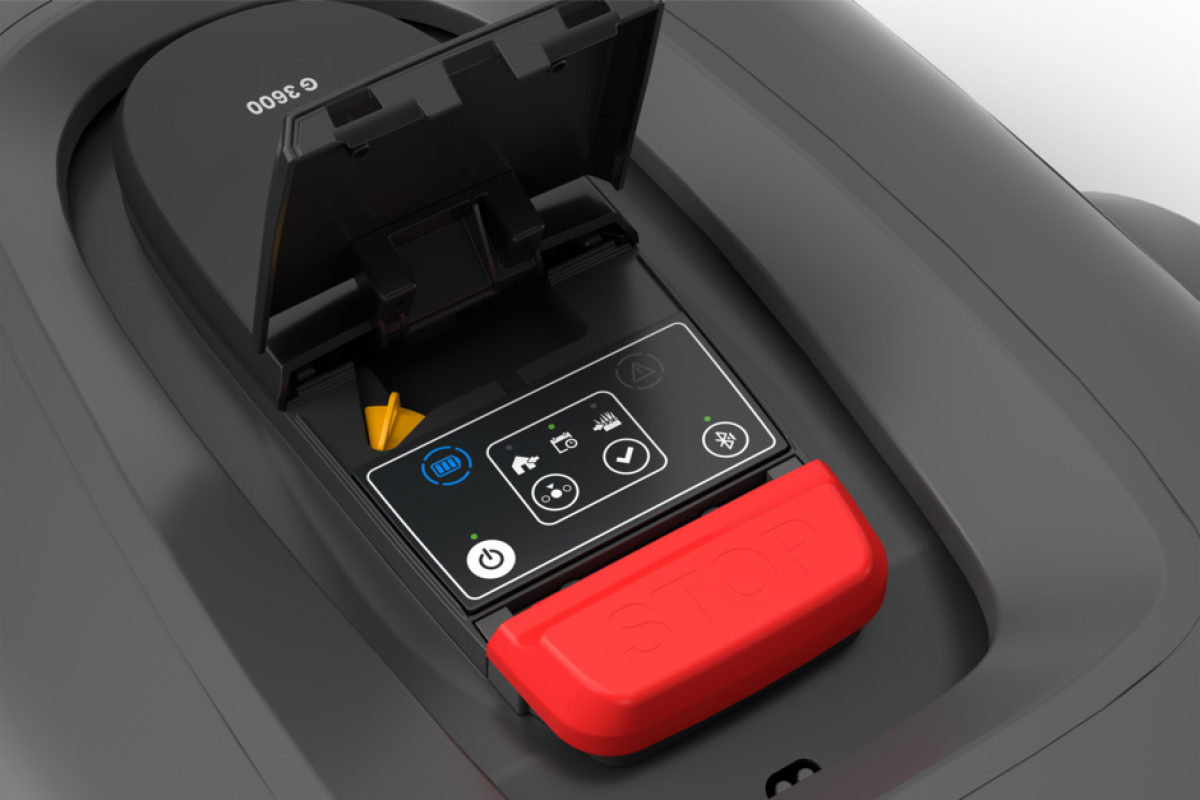 Stiga G 3600 robotfűnyíró,emelésérzékelő, akadályérzékelő, esőérzékelő, lopásriasztás,dokkoló, automatikus töltéshez visszatérés vezetéken, RBW