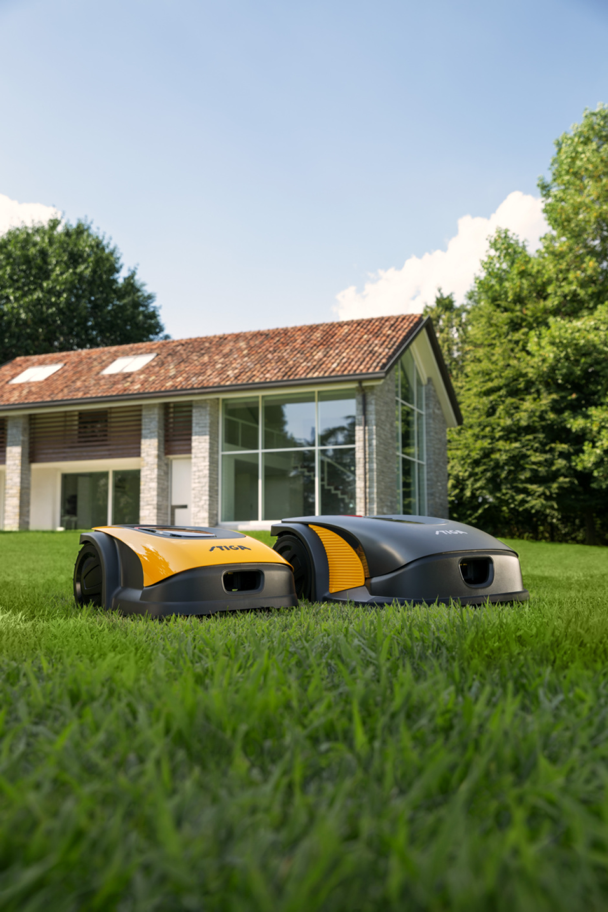 Stiga G 3600 robotfűnyíró,emelésérzékelő, akadályérzékelő, esőérzékelő, lopásriasztás,dokkoló, automatikus töltéshez visszatérés vezetéken, RBW