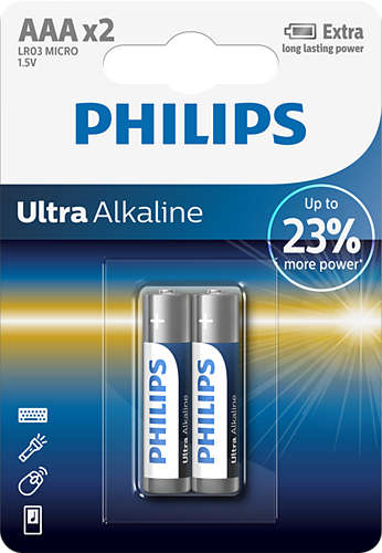 Philips LR03E2B ultra alkaline elem