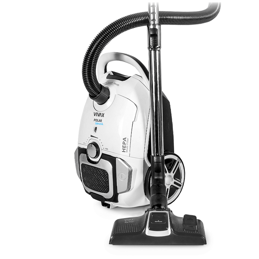 VIVAX VC-7004A szuper csendes porzsákos porszívó 68dB, fehér, 700W