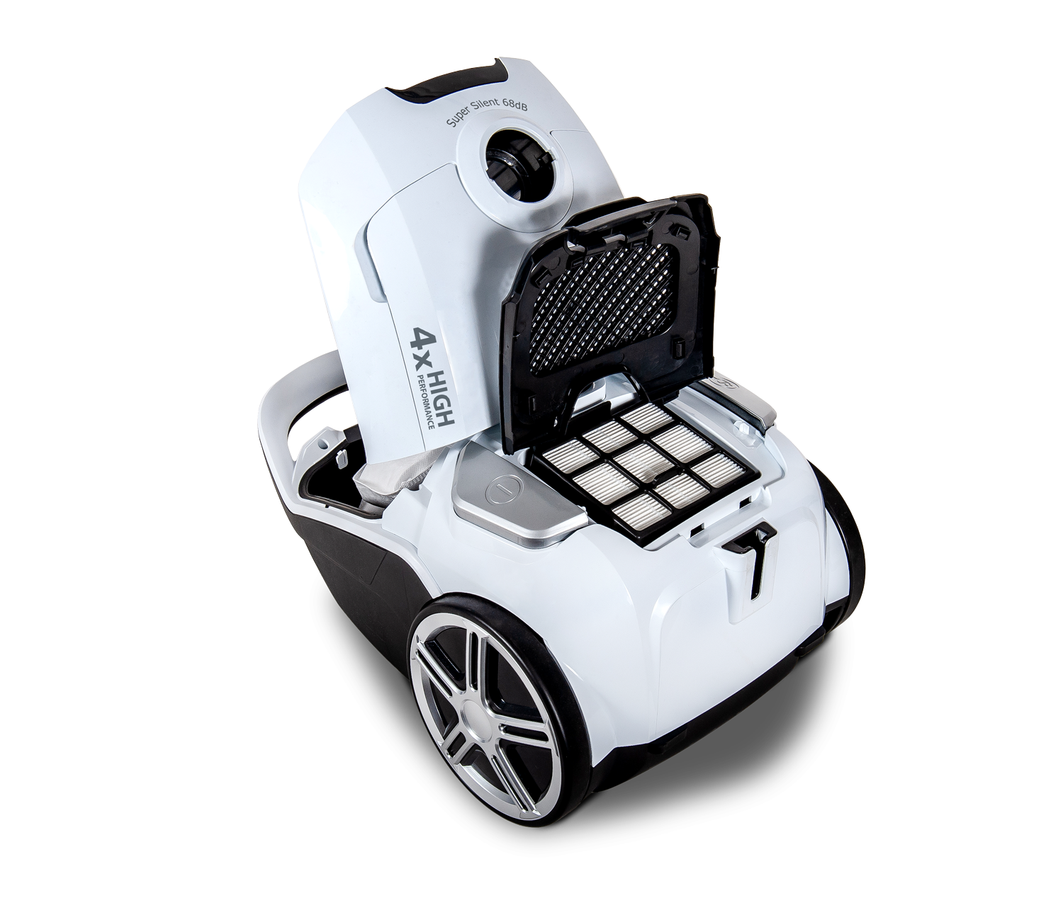 VIVAX VC-7004A szuper csendes porzsákos porszívó 68dB, fehér, 700W