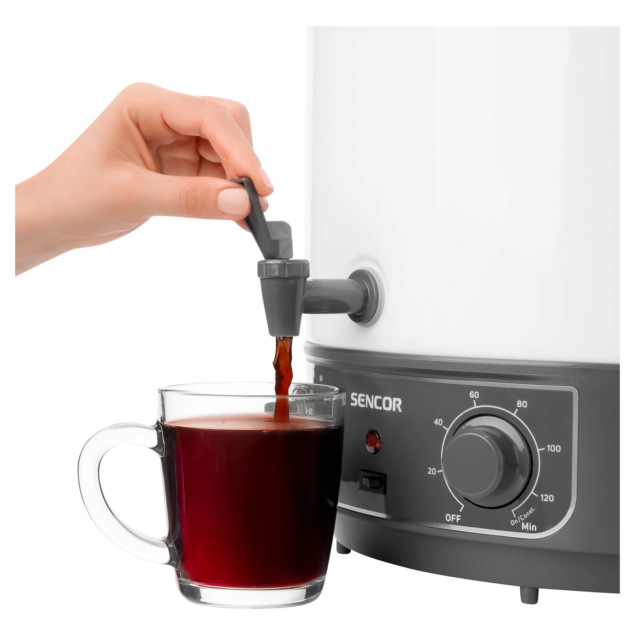 Sencor SPP 2100WH befőző edény 27 liter termosztát 30 °C és 100 °C SPP2100WH
