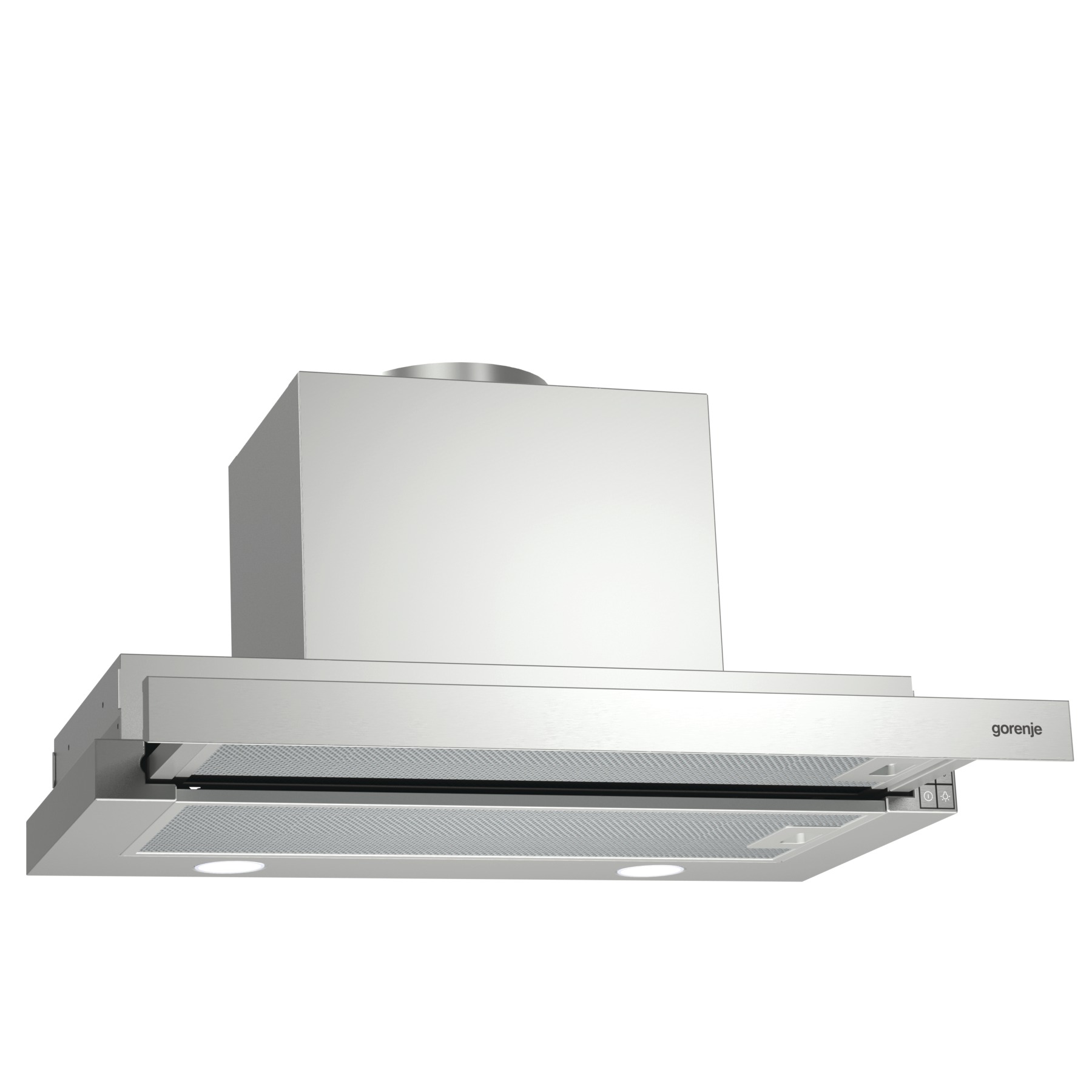 Gorenje BHP623E13X beépíthető kihúzható elszívó, 60x30.5x31 cm, szürke szín 