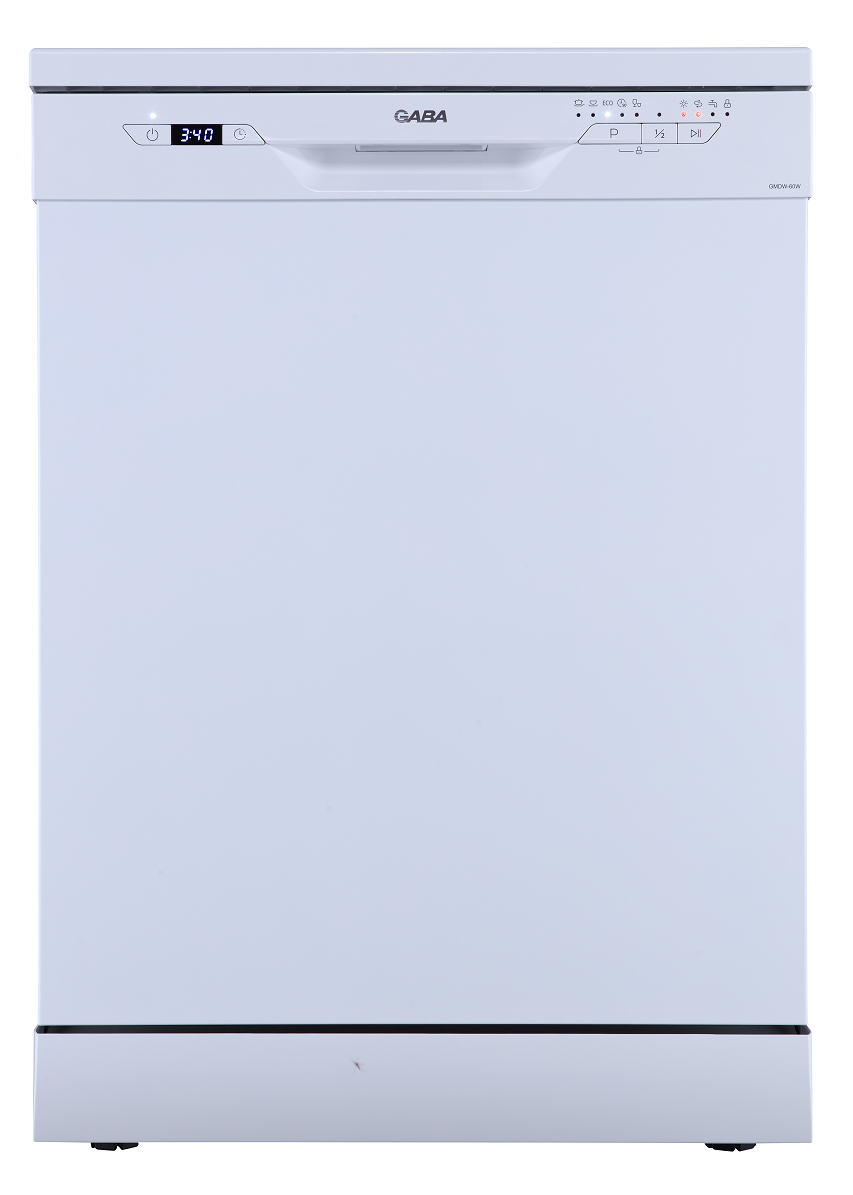 Gaba GMDW-60W 14 terítékes LED kijelzős szabadonálló mosogatógép 59.8X60X84.5 cm