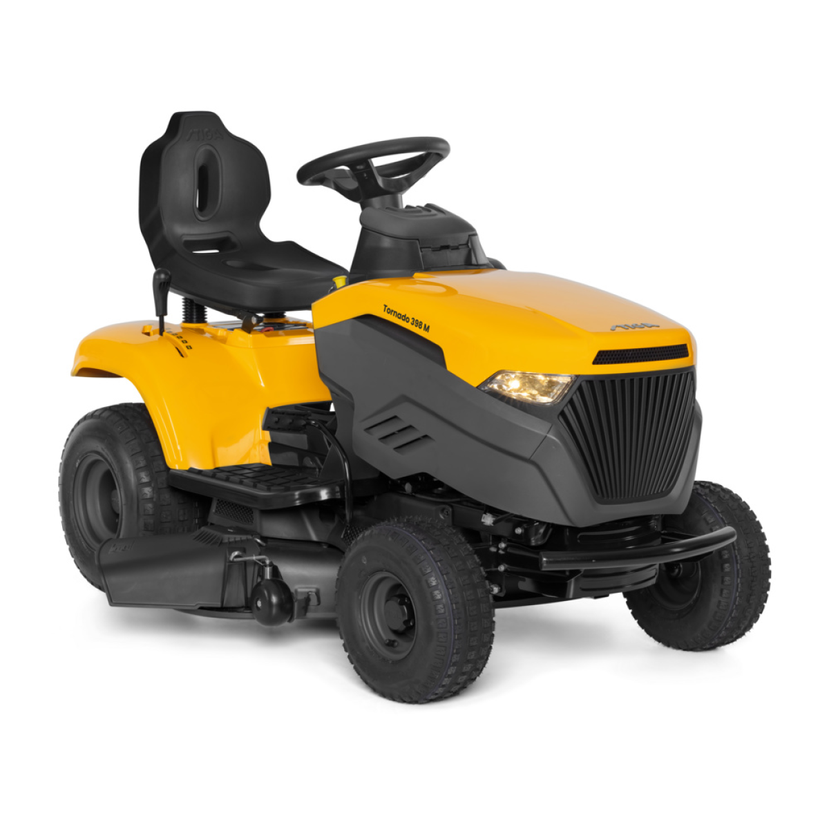 Stiga TORNADO 398M oldalkidobós fűnyíró traktor,oldalsó kidobás,mechanikus váltóval