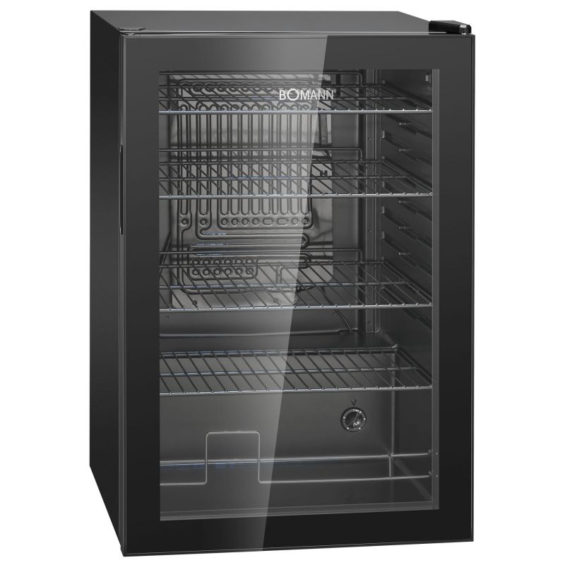 Bomann KSG7290 fekete üvegajtós italhűtő 115 liter 54x54x84.7 cm 