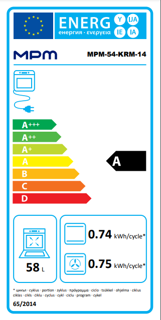 MPM MPM-56-KRM-13 retro antracit kombinált tűzhely 6 funkciós elektromos sütővel, öntvény főzőrácsok 50x60x85cm
