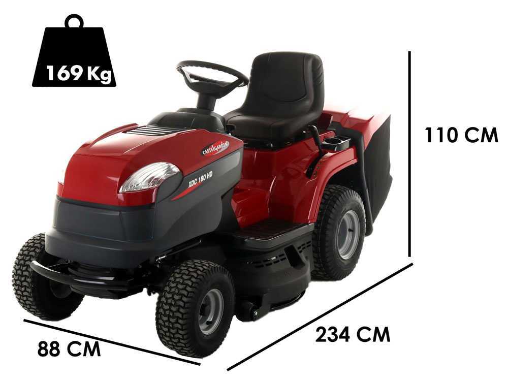Castelgarden XDC180 HD Hidrosztatikus váltos, gyűjtős fűnyíró traktor, ST550 kéthengeres 10,4kW motorral 98cm vágószélesség, 240l gyűjtőkapacítás